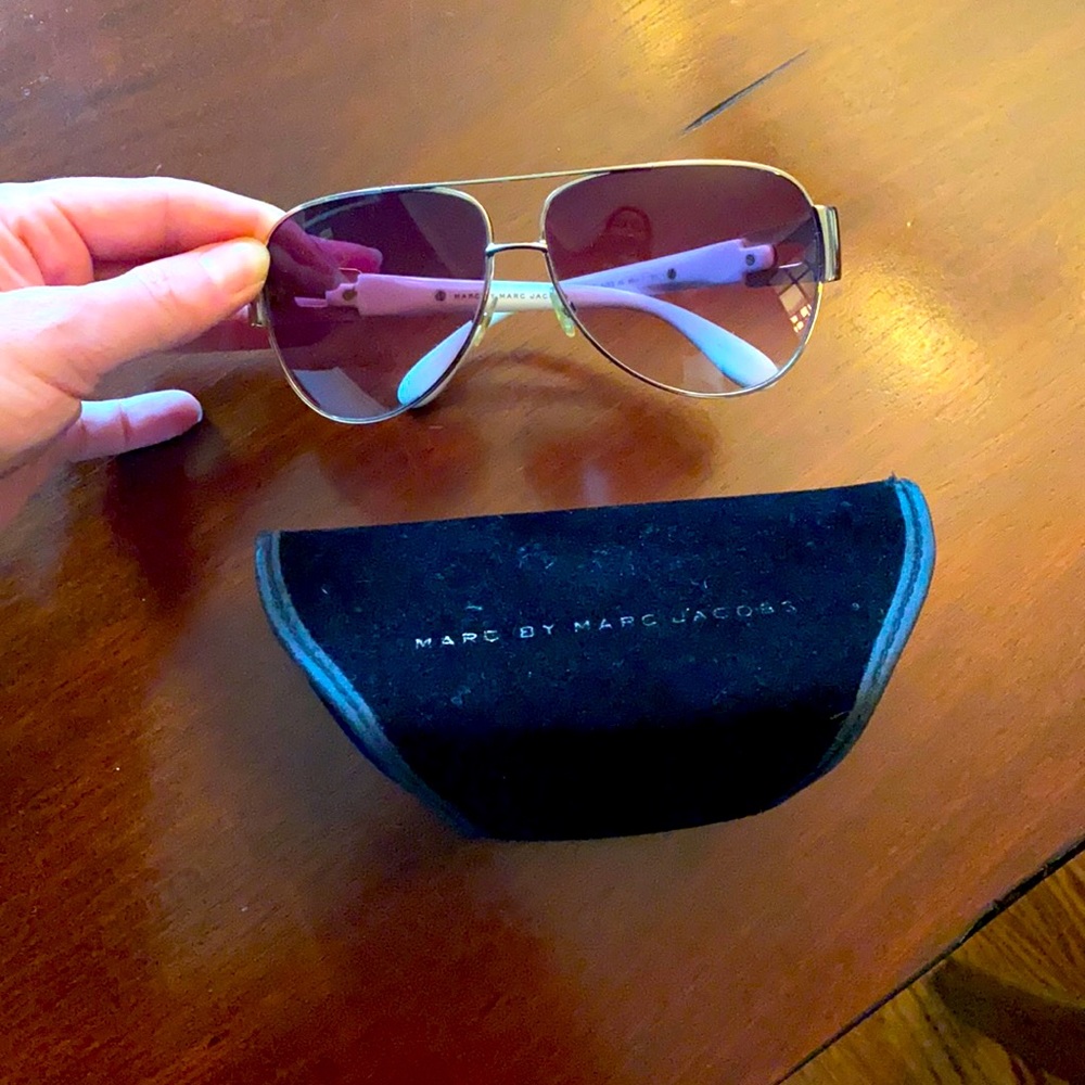 Ombré aviator white Marc by Marc Jacobs sunglasses